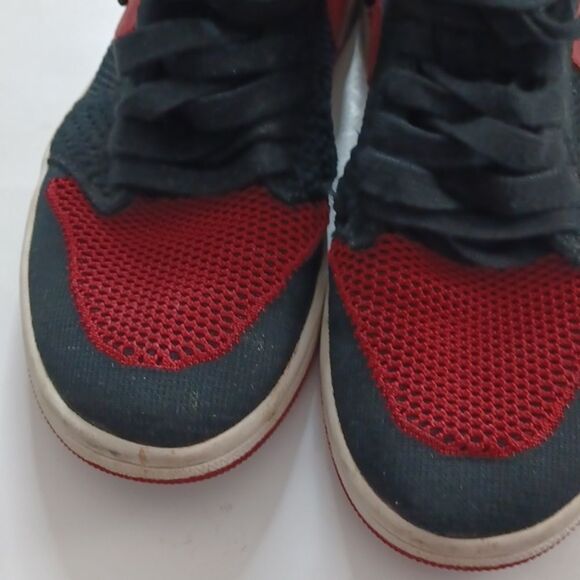 Nike High-Top Sneakers in Black and Red - Picture 8 of 14